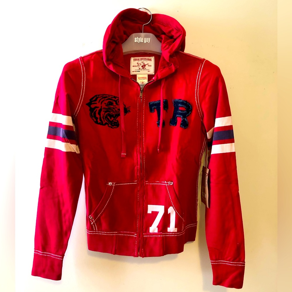 NEW True Religion Women’s Zip-Up Hood Made in USA NWT : Y2K Version